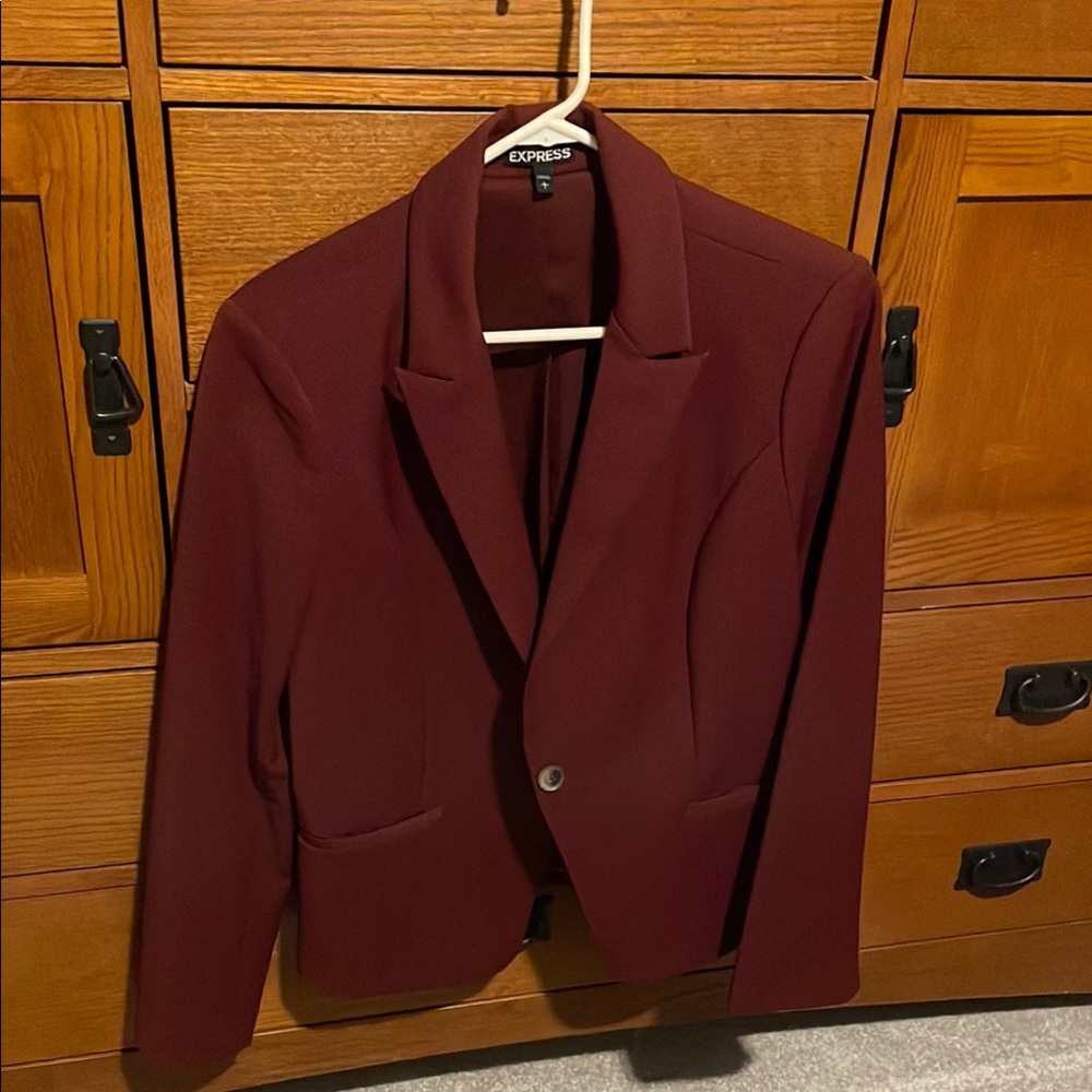 Express Burgundy Blazer